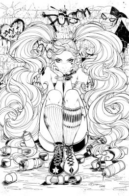 Juan Castro - Harley Quinn Issue 58 Page Cover