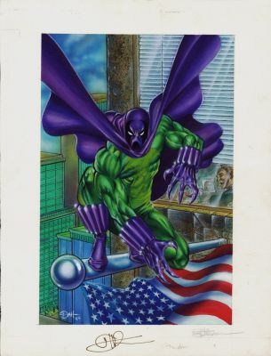 Don Hillsman - 1994 Prowler Card Art Painting (1994)