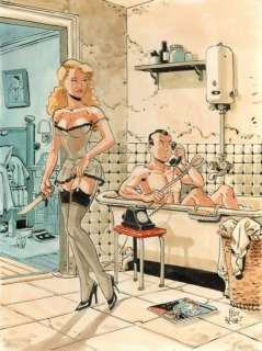 Lot 615 - Meynet. Illustration originale Bob Fish