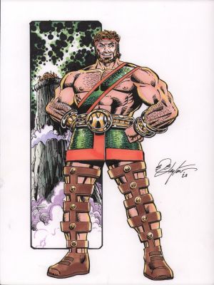 Bob Layton | Hercules Full Figure Color Commission - Signed - 2023 | Anthony’s Comic Book Art