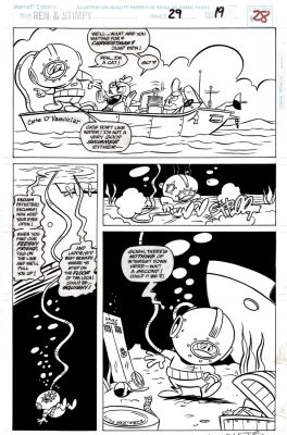 Ken Mitchroney | Ren & Stimpy Show #29 P 19 (Ren & Stimpy As Underwater Explorers!) 1994 | Romitaman