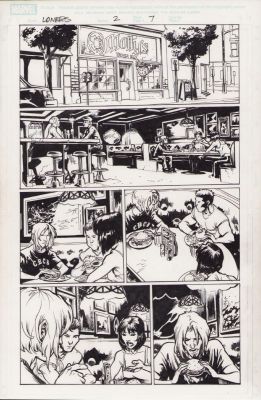 Karl Moline | Loners #2 Pg.7 - Interior Page - 2007 | Anthony’s Comic Book Art