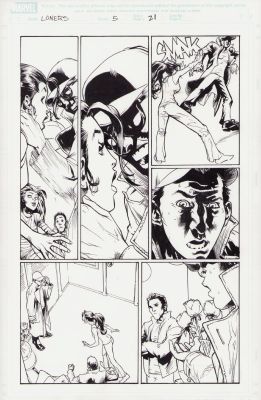 Karl Moline | Loners #5 Pg.21 - Interior Page - 2007 | Anthony’s Comic Book Art