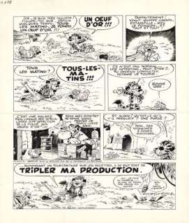 Mic DELINX (1930-200... - Lot 435 - La jungle en folie - Un oeuf d‘or Encre de Chine sur...