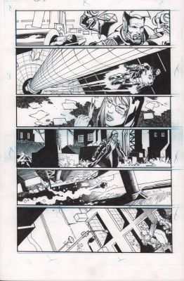 Scott Hanna | Iron Man #21 P.11 - Tony Takes Off - 2014 | Anthony’s Comic Book Art