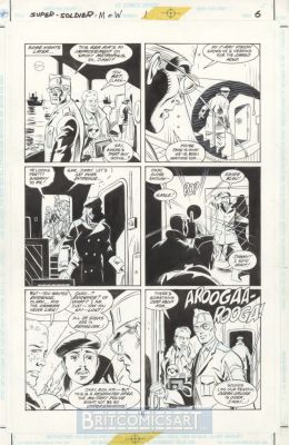 Dave Gibbons | Super Soldier Mow Pg 6 By Dave Gibbons & Jimmy Palmiotti Issue 1 Page 6 | BritComicsArt