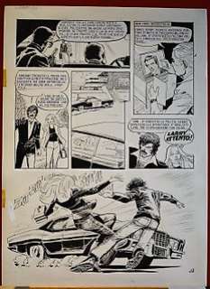 Fernandez, Enrique - original plate for Lanciostory â€˜Larry Mannino Distretto 36’ | Catawiki