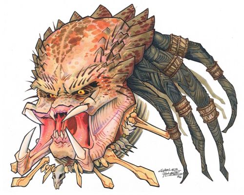 Charles Holbert, Jr | Predator Head Shot Pinup | TDArt
