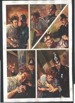 Dan Brereton | Dan Brereton Painted Art - Large - Clive Barker’s Dread - Police Brutality Issue Dread | Koch Comic Art