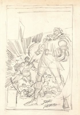 John Romita Sr. | Uncanny X-Men #197 Cover Prelim (Romita Sr Draws the Famous Cover Prelim For Romita Jr!) 1985 | Romitaman