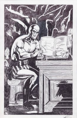 Lou Manna | The Phantom Writing in Book Commission - Signed | Anthony’s Comic Book Art