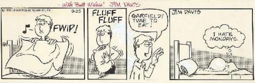 119: Jim Davis Garfield daily 9/25/78 comic art | Russ Cochran