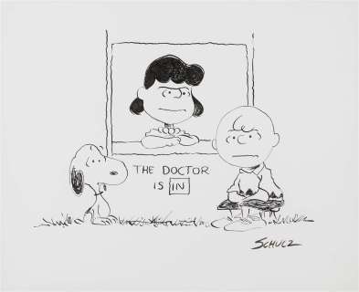 Charles Schulz Original Peanuts Drawing | Revere Auctions