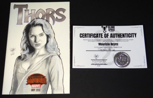 THORS #1 SKETCH VARIANT (2015 Marvel) ORIGINAL ART | eBay US (Buy It Now)