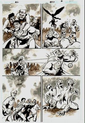 Eric Powell | Action Comics #857 P 6 (Bizarro Battles in Bizzaro World!) 2007 | Romitaman