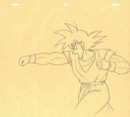 Toriyama Akira - Dragon Ball | Correction genga – Son Goku – Dragon Ball Z – DBZ – 4514 | La Galerie de la Bande Dessinée