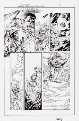 Tom Raney | Secrets of Sinister House #? Pg. 3 - Interior Page - Signed | Anthony’s Comic Book Art