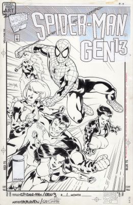 Stuart Immonen | Spider-Man Gen 13 #1 Cover | Panel Page Art