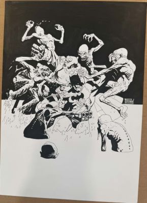 Eduardo Risso | Batman/Hellboy Commission | RGLArt