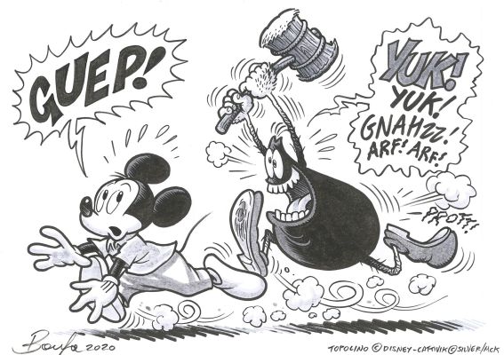 Massimo Bonfatti - Cattivik-Topolino – studio inedito Topo n.42