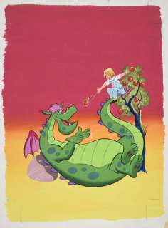 Studios Disney | PETER ET ELLIOTT LE DRAGON : PROJET DE POSTER. Encre... | Coutau Bégarie
