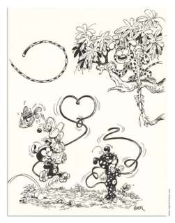 BATEM - Lot 48 - BATEM MARSUPILAMI Biba (T.28), Marsu Productions...