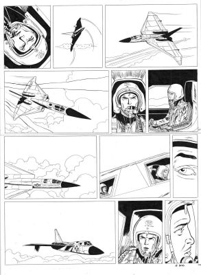 Le Bras Andrã© | Planche originale 30 BUCK DANNY (classic) tome 9 - Le Vol du Rapier - | Galerie Napoléon