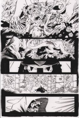 Jay Leisten | Star Wars: Darth Maul - Black, White, & Red #4 P.13 - Darth Maul Vs Alien Beast - 2024 | Anthony’s Comic Book Art