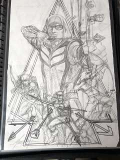 Mike Grell - Original cover sketch Green Arrow | Catawiki