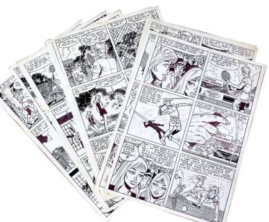 Reding | Jari, lot de 14 planches (sur les 16 du récit) Ã … | Banque Dessinée