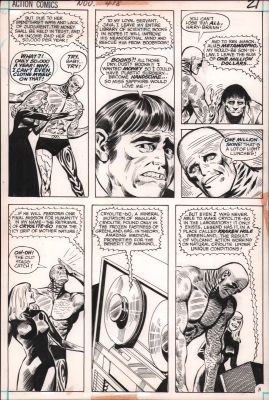 John Calnan | Action Comics #418 P.21 - Last Will Dictated - 1972 | Anthony’s Comic Book Art