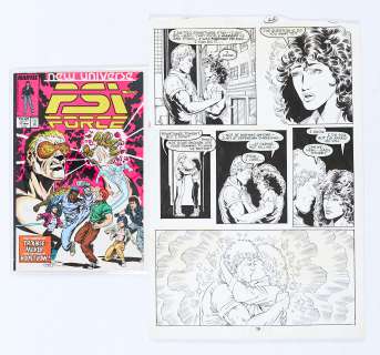 Psi Force 17 (1988) original pg 25 artwork by Ron Lim: pencils, Romeo Tanghal: inks | Comic Book Auctions ltd