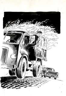 ROBERTO DISO - Original cover for Mister No n. 270 "Strade di fuoco". Cm. 30x42. Ink. Code 1862.