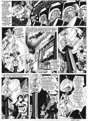 Foerster Philippe | Planche originale 1 du chapitre 11 : Le Fakir dans NECRONOMICKEY | Galerie Napoléon