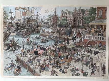 Sanders, Jan - Original watercolour - Zilvervloot - (1977) | Catawiki