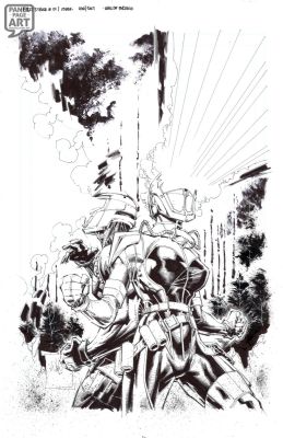 Whilce Portacio | First Strike 1 - Mask - Cover | Panel Page Art