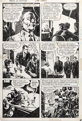Alfredo Alcala | Alcala, Alfredo - House of Mystery #219 Pg 6 - Nazi Hides Out in Rio Carnival 1973 | Cool Lines Art