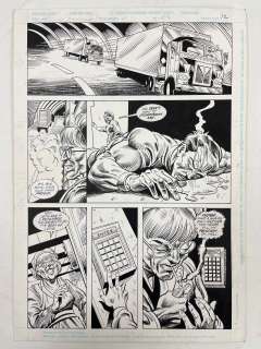 Blood Syndicate Original Comic Book Art Drawing Issue Issue # 4 Page # 12 | Los Angeles Estate Auction
