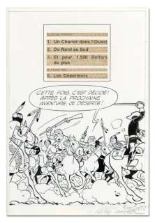 Lambil (Willy Lambillotte) | LAMBIL LES TUNIQUES BLEUES. OUTLAW. Illustration pour le dos… | Coutau Bégarie