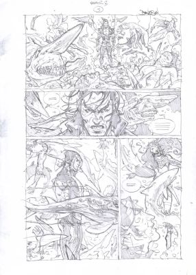 Paul Davidson – Namor – Last King of Atlantis- 3p5 – 2025 – Pencils | Berserker Art