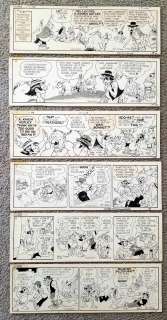 Al Capp | Lil Abner Six Daily Strips, the Complete Week, August 26 - 31. | ComicArtFans Classifieds