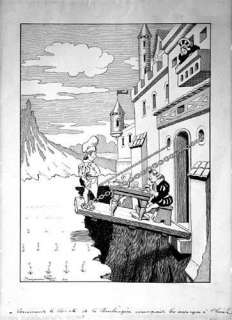 RABIER. Â« Les asperges Ã  l’huile Â». Dessin Ã  l’encre de Chine noire avec | Tessier Sarrou