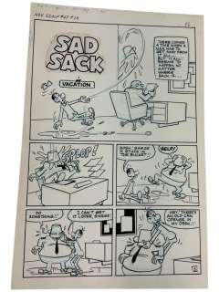 Sad Sack Comics Original Storyboard Production Comic Art | Los Angeles Estate Auction