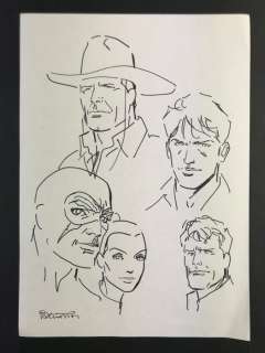 Diabolik, Dylan Dog, Martyn Mistére, Tex - B. Brindisi - original sketch | Catawiki