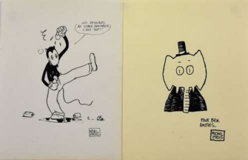 Michel Pirus - 2 dessins sur papier libre dimension 20,5 x… | Arthema Auction