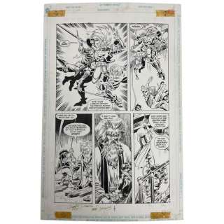 DC Forgotten Realms Original Storyboard Production Comic Art Signed by Dave Simons | Los Angeles Estate Auction