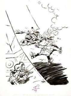 Berck - Couverture originale - Rataplan et le dernier des maudits-camps - (1971) | Catawiki