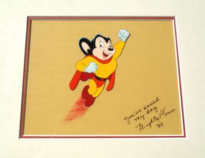 Ralph Bakshi - Original Publicity Cel - Mighty Mouse (1988) | Catawiki