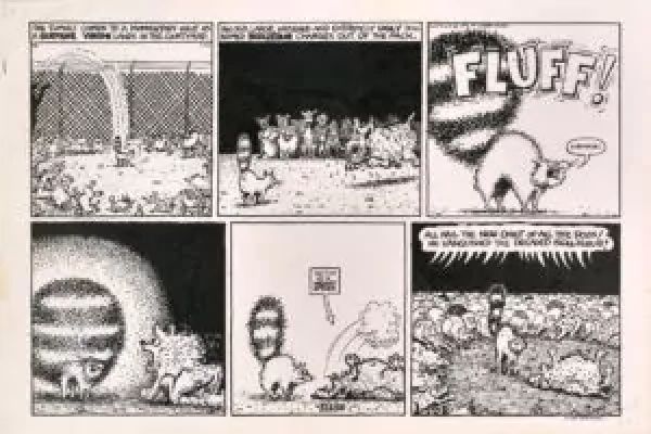 Gilbert Shelton | Fat Freddy’s cat – Animal Camp | La Galerie de la Bande Dessinée
