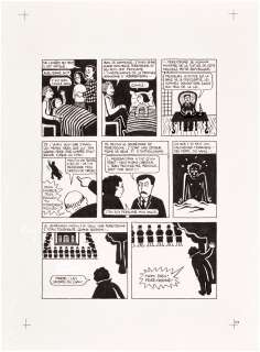 Marjane Satrapi | Persepolis (Original Book Art, page 53) | Sotheby’s